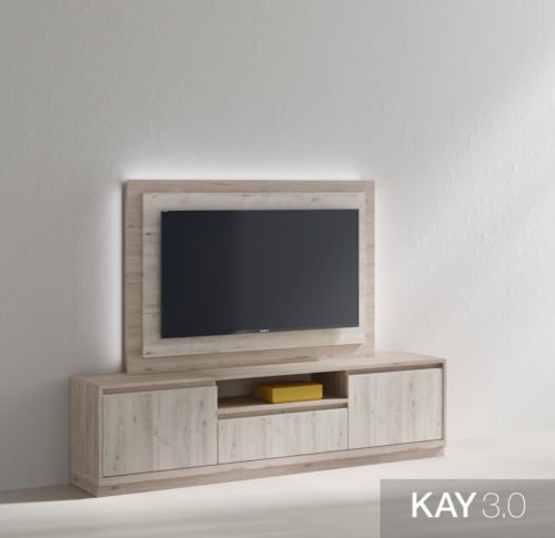Mueble para TV giratorio con luz led ambiental