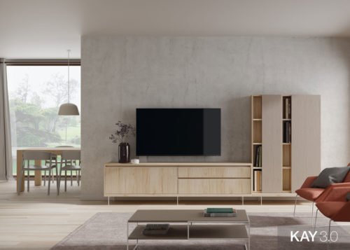 Muebles de salón comedor con soporte giratorio para la televisión