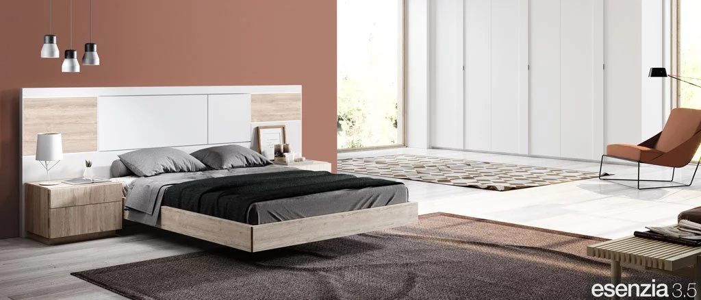 Muebles de dormitorio moderno con el cabecero de cama modelo Florida