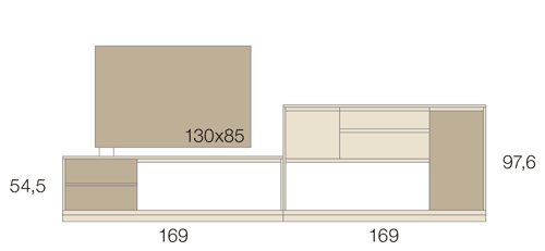 Medidas de los muebles del salón comedor 25