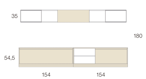Medidas de los muebles de salón moderno 11