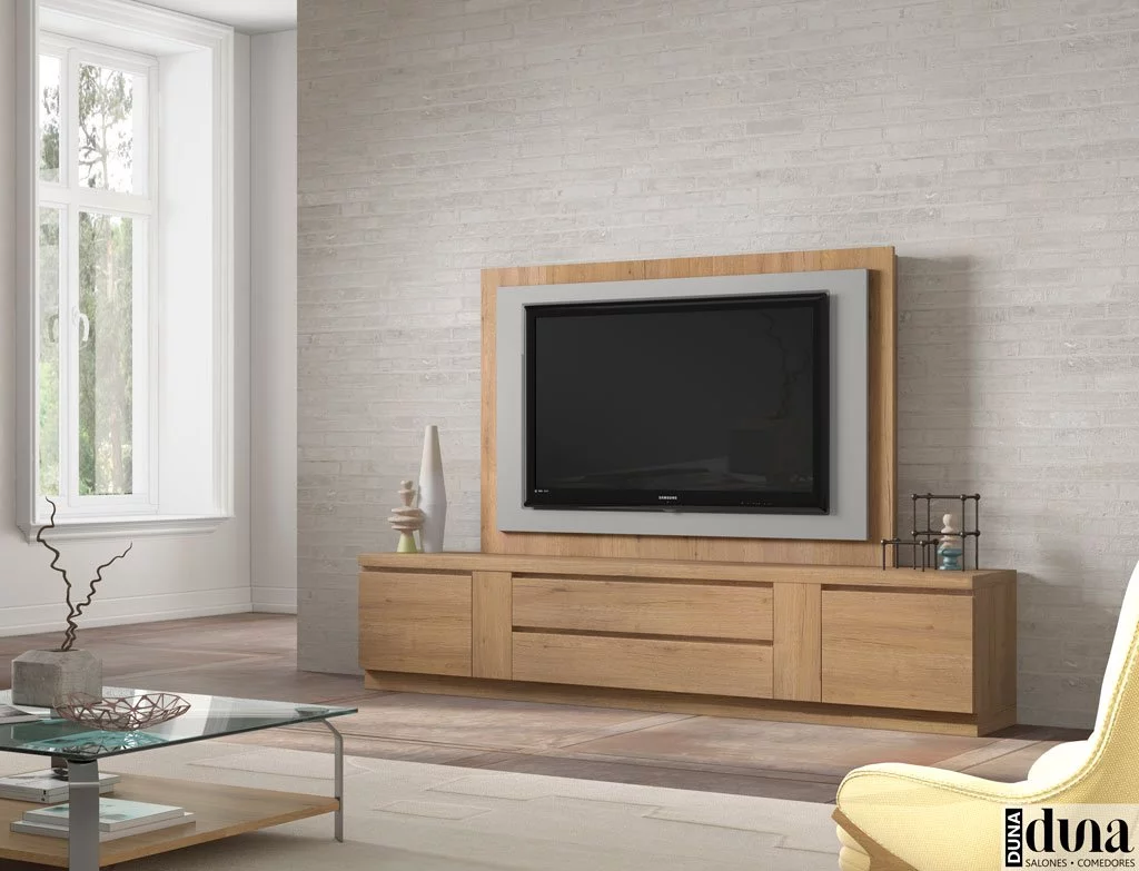 Mueble televisión con panel TV giratorio