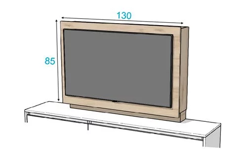 Medidas del mueble panel TV modelo 103