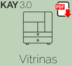 Descarga el catálogo de Vitrinas de la colección KAY 3.0
