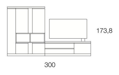 Medidas del mueble TV y vitrina para salón comedor Medidas del mueble TV y vitrina para salón comedor